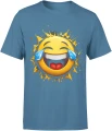 Emoji płaczę ze śmiechu emotka Męska koszulka 