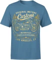 Custom Motorcycles chopper biker motocykl oldschool Męska koszulka 