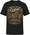 Custom Motorcycles chopper biker motocykl oldschool Męska koszulka 