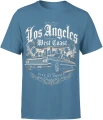 Los Angeles lowrider city of angels samochód vintage  Męska koszulka color:5A8CA7
