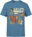 Muzyka Jazz instrumenty saksofon trąbka fortepian Męska koszulka 