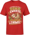 Drzemie we mnie dzikie zwierzę leniwiec zabawny Męska koszulka 