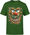 Szalony potwór creepy clown straszna bestia Męska koszulka 