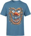 Szalony potwór creepy clown straszna bestia Męska koszulka 