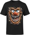 Szalony potwór creepy clown straszna bestia Męska koszulka 