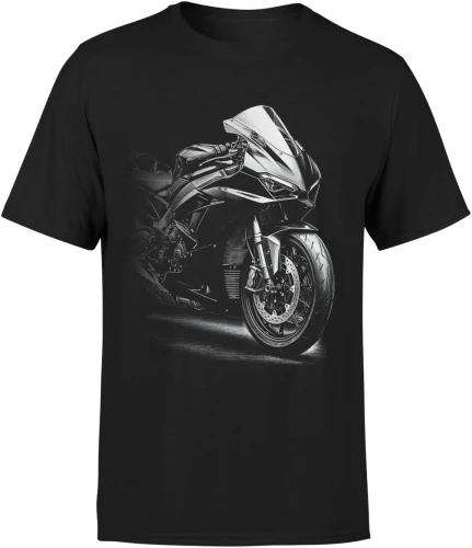 Motocykl Sportowy Ścigacz Szybkie Maszyny Dwa Koła Męska koszulka 
