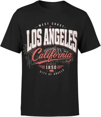 Los Angeles California West Coast USA  Męska koszulka