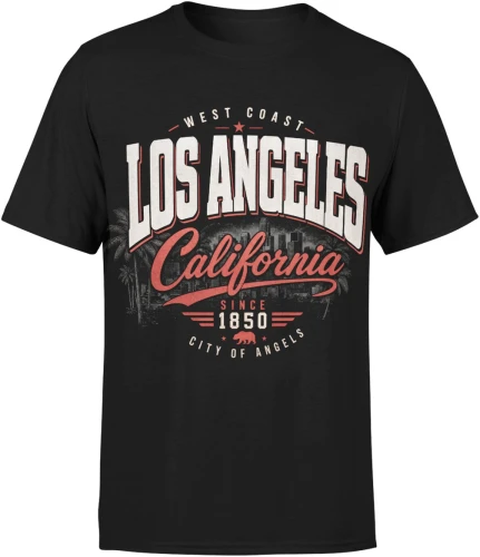 Los Angeles California West Coast USA  Męska koszulka 