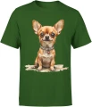 Chihuahua mini dog cute puppy funny Męska koszulka 