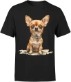 Chihuahua mini dog cute puppy funny Męska koszulka 
