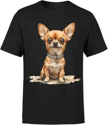 Chihuahua mini dog cute puppy funny Męska koszulka