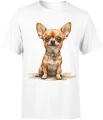 Chihuahua mini dog cute puppy funny Męska koszulka 
