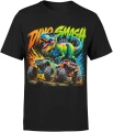 Dinozaur monster truck rajd terenowy t rex Męska koszulka 