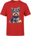 Yorkshire Terrier York Piesek Słodki Pupilek Męska koszulka 