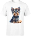 Yorkshire Terrier York Piesek Słodki Pupilek Męska koszulka 