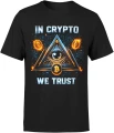 In Crypto We Trust bitcoin money Męska koszulka 