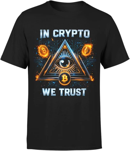 In Crypto We Trust bitcoin money Męska koszulka 