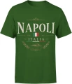 Napoli Italia Włochy Neapol Flaga Męska koszulka 