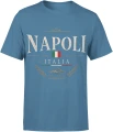 Napoli Italia Włochy Neapol Flaga Męska koszulka 