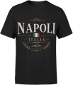 Napoli Italia Włochy Neapol Flaga Męska koszulka 