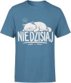 Nie dzisiaj kot śpioch leniwy zwierzak  Męska koszulka 