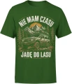 Nie mam czasu jadę do lasu Offroad wyprawa 4x4 survival terenówka Męska koszulka 