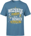 Wszędzie Dobrze Ale Na Działce Najlepiej Grill Ogród Męska koszulka 