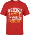 Wszędzie Dobrze Ale Na Działce Najlepiej Grill Ogród Męska koszulka 