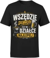 Wszędzie Dobrze Ale Na Działce Najlepiej Grill Ogród Męska koszulka 