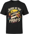 Born In The 1980's Kaseta Magnetofonowa Lata 80 Męska koszulka 