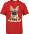 Buldog francuski puppy dog Męska koszulka 