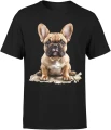 Buldog francuski puppy dog Męska koszulka 