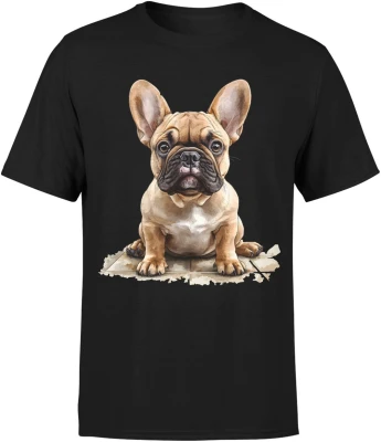Buldog francuski puppy dog Męska koszulka