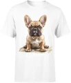 Buldog francuski puppy dog Męska koszulka 