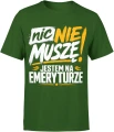 Emerytura odpoczynek relaks zabawny senior wolność Męska koszulka 