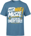 Emerytura odpoczynek relaks zabawny senior wolność Męska koszulka 