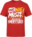 Emerytura odpoczynek relaks zabawny senior wolność Męska koszulka 