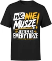 Emerytura odpoczynek relaks zabawny senior wolność Męska koszulka 