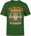 Nie ma picia nie ma spania Lama siłownia alpaka gym Męska koszulka 