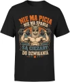 Nie ma picia nie ma spania Lama siłownia alpaka gym Męska koszulka 