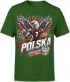 Polska Koszykówka Orzeł Reprezentacja Narodowa Kibic Męska koszulka 