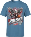 Polska Koszykówka Orzeł Reprezentacja Narodowa Kibic Męska koszulka 