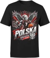 Polska Koszykówka Orzeł Reprezentacja Narodowa Kibic Męska koszulka 