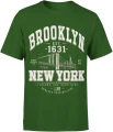 Brooklyn New York USA urban city Męska koszulka 