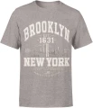 Brooklyn New York USA urban city Męska koszulka 