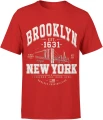 Brooklyn New York USA urban city Męska koszulka 