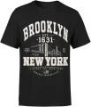Brooklyn New York USA urban city Męska koszulka 