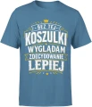 Bez tej koszulki wyglądam zdecydowanie lepiej humor Męska koszulka 