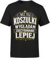 Bez tej koszulki wyglądam zdecydowanie lepiej humor Męska koszulka 
