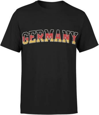Germany flaga Niemiec europejski styl  Męska koszulka
